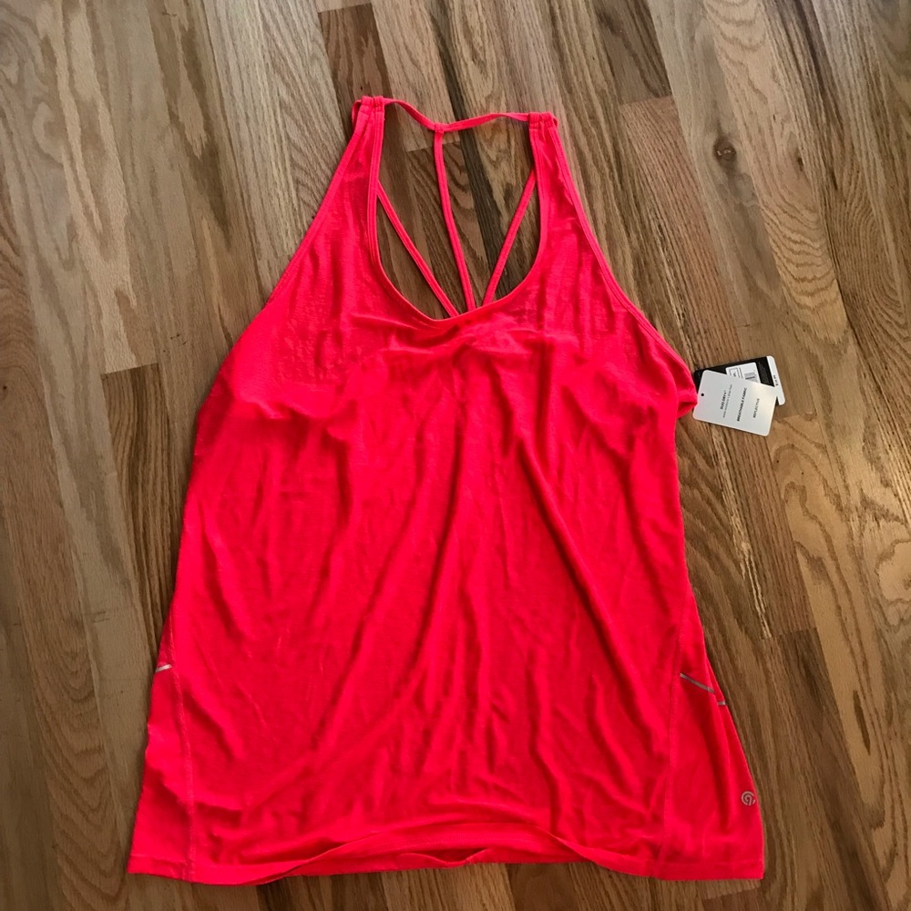 Hot Pink Workout Tank w Pretty Straps NWT